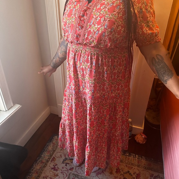 Max Studio London Floral Midi Dress - Size 2X - Picture 7 of 7